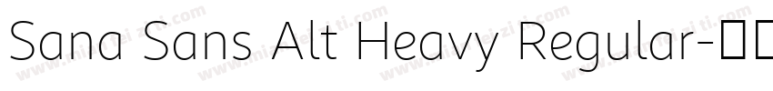 Sana Sans Alt Heavy Regular字体转换